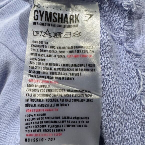 Gymshark Cropped Training Hoodie Be A Visionairy Purple Periwinkle Women’s Small - Picture 2 of 3